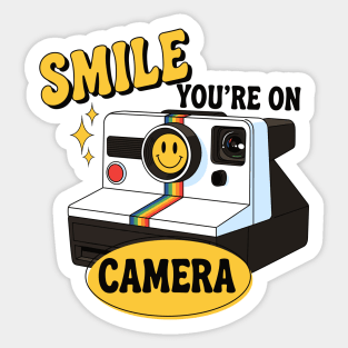 Smile You're on Camera Sticker
